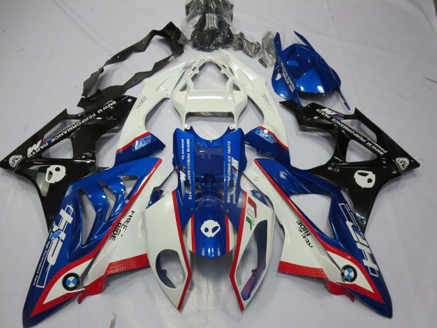 Alienígena Azul & Blanco 2009-2014 BMW S1000RR Carenados Moto Alienígena Azul & Blanco 2009-2014 BMW S1000RR Carenados Moto