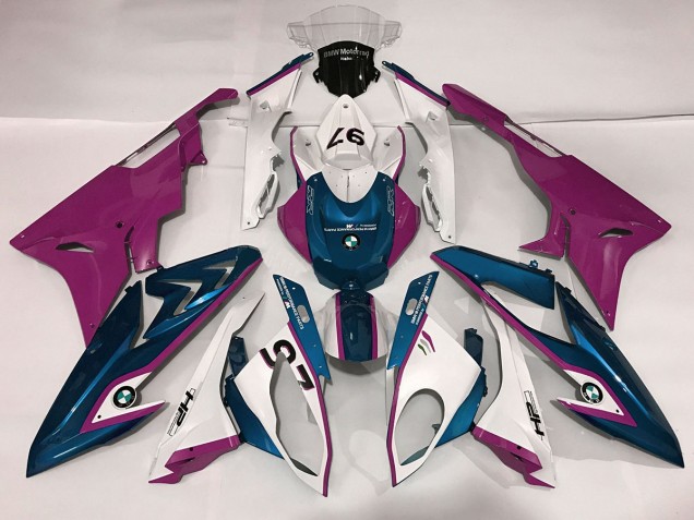 Alienígena Azul & Blanco 2009-2014 BMW S1000RR Carenados Moto Alienígena Azul & Blanco 2009-2014 BMW S1000RR Carenados Moto
