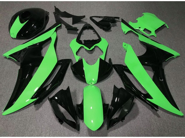 Alta Visibilidad Verde 2008-2016 Yamaha R6 Carenados Moto Alta Visibilidad Verde 2008-2016 Yamaha R6 Carenados Moto