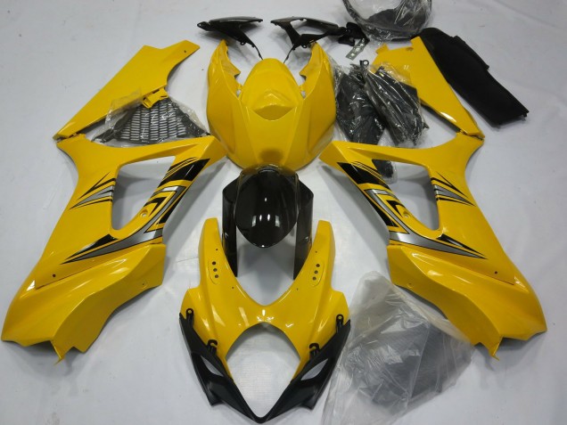 Amarillo Brillante 2007-2008 Suzuki GSXR 1000 Carenados Moto Amarillo Brillante 2007-2008 Suzuki GSXR 1000 Carenados Moto