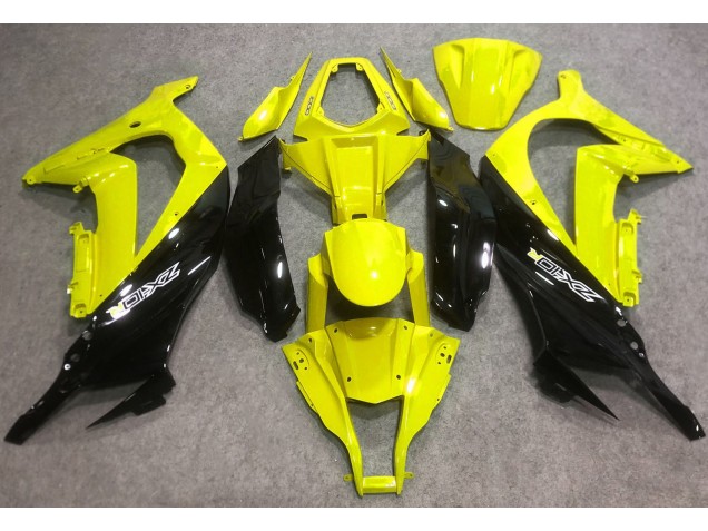 Amarillo Brillante & Negro 2016-2019 Kawasaki ZX10R Carenados Moto Amarillo Brillante & Negro 2016-2019 Kawasaki ZX10R Carenados Moto