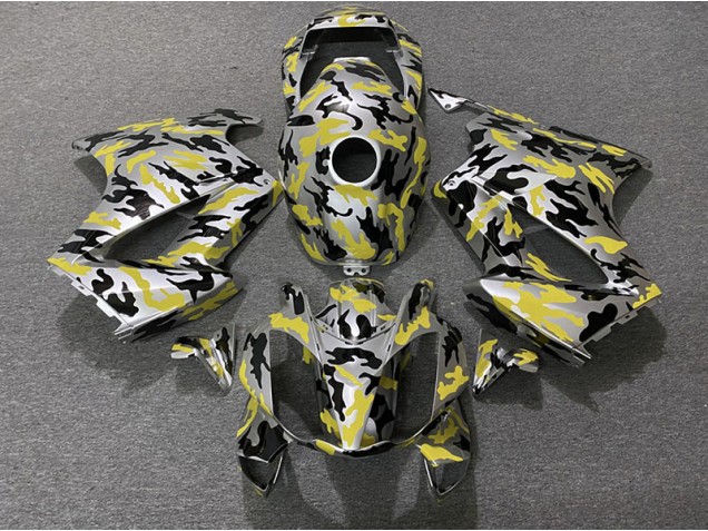 Amarillo Camuflaje 2002-2012 Honda VFR800 Carenados Moto Amarillo Camuflaje 2002-2012 Honda VFR800 Carenados Moto
