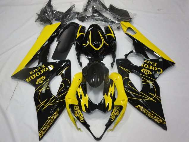 Amarillo Corona 2005-2006 Suzuki GSXR 1000 Carenados Moto Amarillo Corona 2005-2006 Suzuki GSXR 1000 Carenados Moto