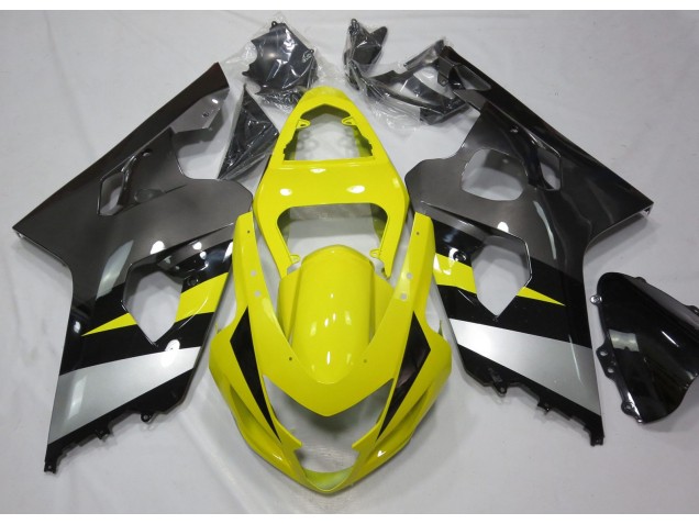 Amarillo & Gris 2004-2005 Suzuki GSXR 600-750 Carenados Moto Amarillo & Gris 2004-2005 Suzuki GSXR 600-750 Carenados Moto
