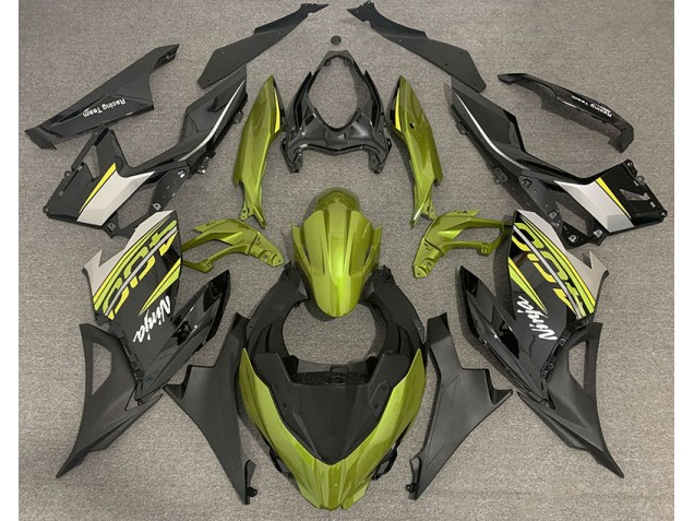 Amarillo Líquido & Gris 2018-2023 Kawasaki Ninja 400 Carenados Moto Amarillo Líquido & Gris 2018-2023 Kawasaki Ninja 400 Carenados Moto