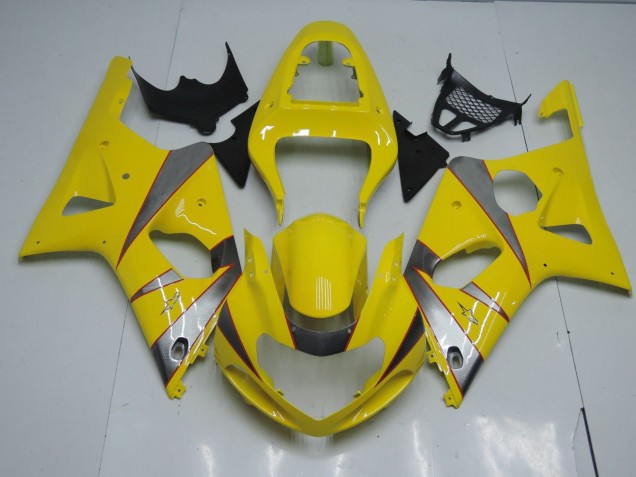Amarillo & Plata 2000-2002 Suzuki GSXR 1000 Carenados Moto Amarillo & Plata 2000-2002 Suzuki GSXR 1000 Carenados Moto