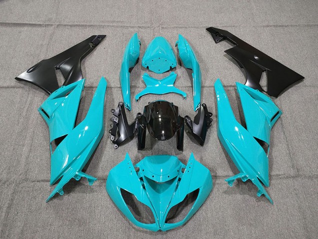 Azul 2009-2012 Kawasaki ZX6R Carenados Moto