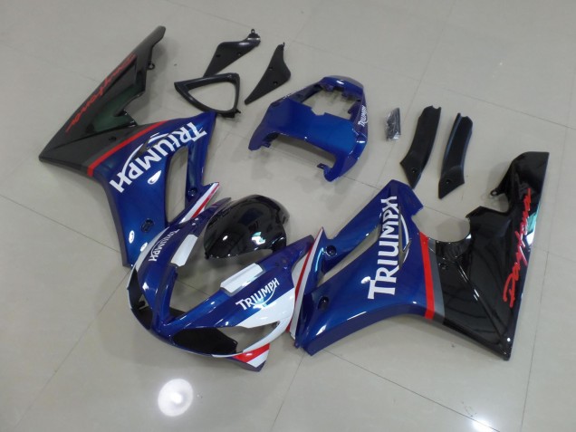 Azul & Blanco 2009-2012 Triumph Daytona 675 Carenados Moto Azul & Blanco 2009-2012 Triumph Daytona 675 Carenados Moto