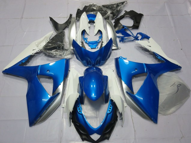 Azul & Blanco 2009-2016 Suzuki GSXR 1000 Carenados Moto Azul & Blanco 2009-2016 Suzuki GSXR 1000 Carenados Moto