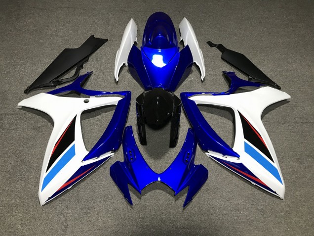 Azul Blanco & Negro 2006-2007 Suzuki GSXR 600-750 Carenados Moto Azul Blanco & Negro 2006-2007 Suzuki GSXR 600-750 Carenados Moto