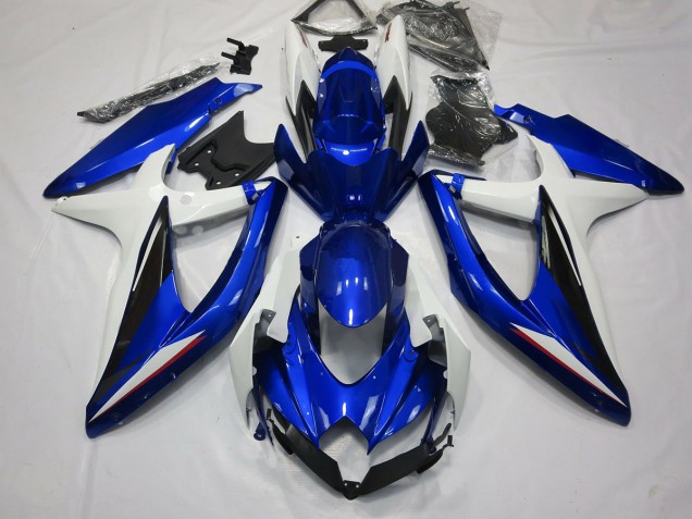 Azul Blanco & Negro 2008-2010 Suzuki GSXR 600-750 Carenados Moto Azul Blanco & Negro 2008-2010 Suzuki GSXR 600-750 Carenados Moto