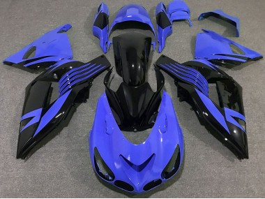 Azul Brillante 2006-2011 Kawasaki ZX14R Carenados Moto
