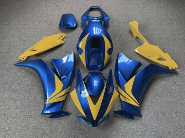 Azul Brillante & Amarillo 2012-2016 Honda CBR1000RR Carenados Moto
