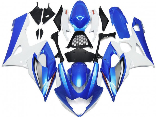 Azul Brillante & Blanco 2005-2006 Suzuki GSXR 1000 Carenados Moto Azul Brillante & Blanco 2005-2006 Suzuki GSXR 1000 Carenados Moto