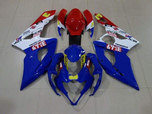 Azul Brillante / Blanco / Rojo 2005-2006 Suzuki GSXR 1000 Carenados Moto Azul Brillante / Blanco / Rojo 2005-2006 Suzuki GSXR 1000 Carenados Moto