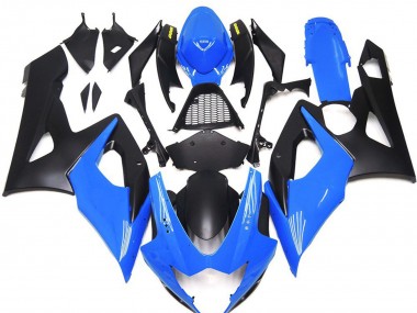 Azul Brillante Con Logotipos Amarillos 2005-2006 Suzuki GSXR 1000 Carenados Moto