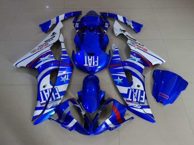 Azul Brillante Fiat 2008-2016 Yamaha R6 Carenados Moto Azul Brillante Fiat 2008-2016 Yamaha R6 Carenados Moto