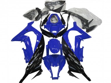Azul Brillante & Negro 2011-2015 Kawasaki ZX10R Carenados Moto