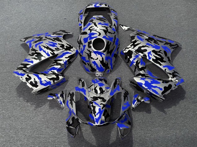 Azul Camuflaje 2002-2012 Honda VFR800 Carenados Moto Azul Camuflaje 2002-2012 Honda VFR800 Carenados Moto