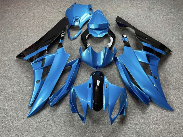 Azul Cielo & Negro 2006-2007 Yamaha R6 Carenados Moto Azul Cielo & Negro 2006-2007 Yamaha R6 Carenados Moto