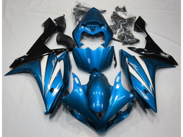 Azul Claro Blanco & Negro 2007-2008 Yamaha R1 Carenados Moto Azul Claro Blanco & Negro 2007-2008 Yamaha R1 Carenados Moto