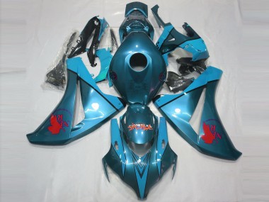 Azul Claro Personalizado 2008-2011 Honda CBR1000RR Carenados Moto