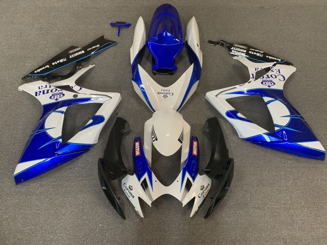 Azul Corona 2006-2007 Suzuki GSXR 600-750 Carenados Moto Azul Corona 2006-2007 Suzuki GSXR 600-750 Carenados Moto