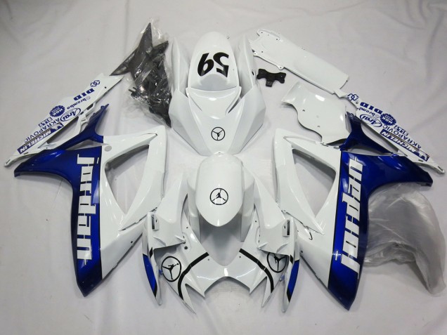 Azul Jordan 2006-2007 Suzuki GSXR 600-750 Carenados Moto Azul Jordan 2006-2007 Suzuki GSXR 600-750 Carenados Moto