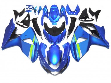 Azul Mate 2009-2016 Suzuki GSXR 1000 Carenados Moto