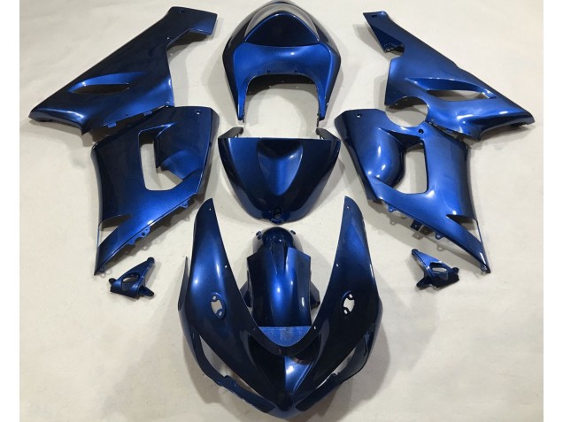 Azúl Metálico 2005-2006 Kawasaki ZX6R Carenados Moto Azúl Metálico 2005-2006 Kawasaki ZX6R Carenados Moto