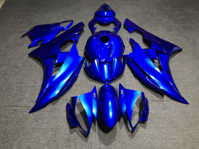 Azul Metálico Liso 2006-2007 Yamaha R6 Carenados Moto Azul Metálico Liso 2006-2007 Yamaha R6 Carenados Moto