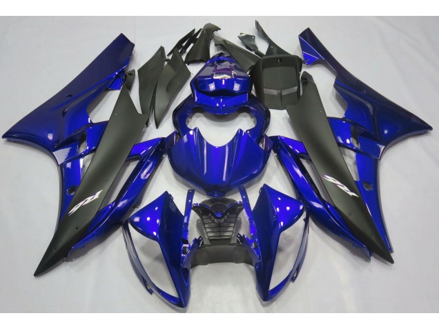 Azul Metalizado & Negro 2006-2007 Yamaha R6 Carenados Moto Azul Metalizado & Negro 2006-2007 Yamaha R6 Carenados Moto
