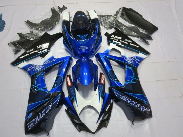 Azul & Negro Corona 2007-2008 Suzuki GSXR 1000 Carenados Moto Azul & Negro Corona 2007-2008 Suzuki GSXR 1000 Carenados Moto