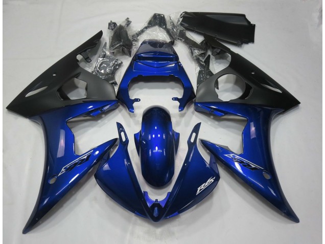 Azul Oscuro Brillante 2005 Yamaha R6 Carenados Moto Azul Oscuro Brillante 2005 Yamaha R6 Carenados Moto
