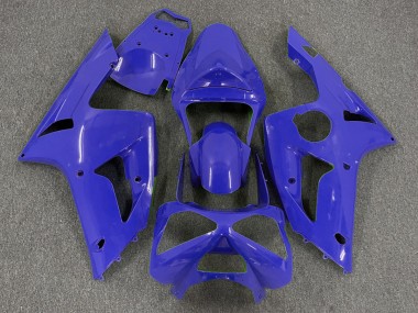 Azul Oscuro Liso 2003-2004 Kawasaki ZX6R Carenados Moto