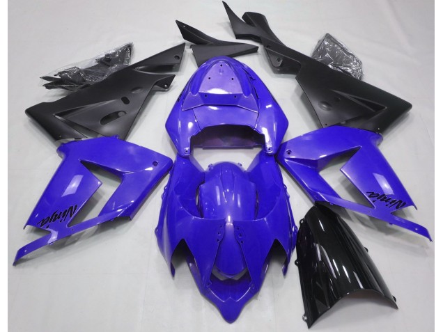 Azul Perla & Negro 2004-2005 Kawasaki ZX10R Carenados Moto Azul Perla & Negro 2004-2005 Kawasaki ZX10R Carenados Moto