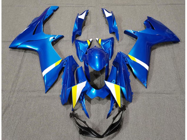 Azul Personalizado 2011-2024 Suzuki GSXR 600-750 Carenados Moto Azul Personalizado 2011-2024 Suzuki GSXR 600-750 Carenados Moto