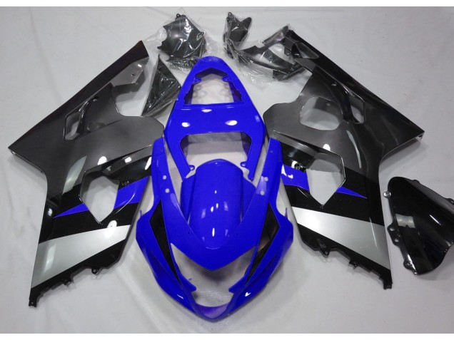 Azul & Plata 2004-2005 Suzuki GSXR 600-750 Carenados Moto Azul & Plata 2004-2005 Suzuki GSXR 600-750 Carenados Moto