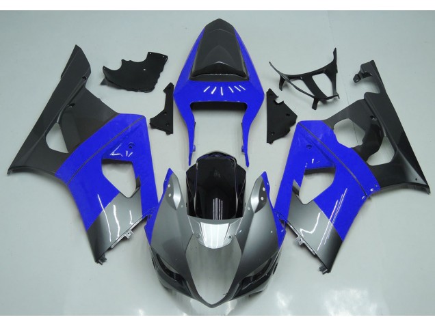 Azul Plata & Negro 2003-2004 Suzuki GSXR 1000 Carenados Moto Azul Plata & Negro 2003-2004 Suzuki GSXR 1000 Carenados Moto