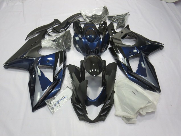 Azul Plata & Negro 2009-2016 Suzuki GSXR 1000 Carenados Moto Azul Plata & Negro 2009-2016 Suzuki GSXR 1000 Carenados Moto
