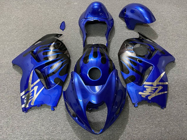Azul Profundo & Negro 1997-2007 Suzuki GSXR 1300 Carenados Moto Azul Profundo & Negro 1997-2007 Suzuki GSXR 1300 Carenados Moto