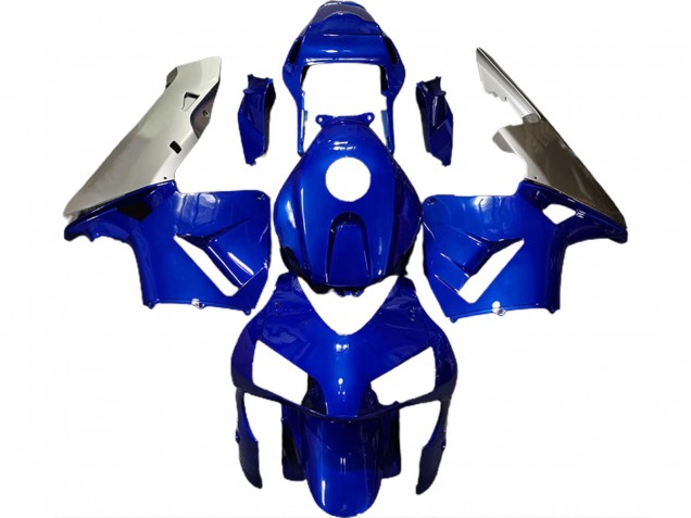 Azul Profundo & Plata 2003-2004 Honda CBR600RR Carenados Moto Azul Profundo & Plata 2003-2004 Honda CBR600RR Carenados Moto