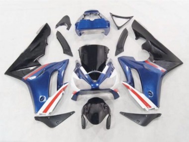 Azul / Rojo & Blanco 2006-2008 Triumph Daytona 675 Carenados Moto