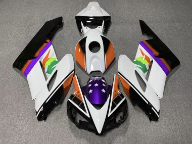 Bandera Naranja & Morada 2004-2005 Honda CBR1000RR Carenados Moto