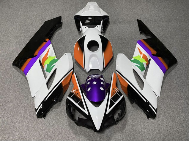 Bandera Naranja & Morada 2004-2005 Honda CBR1000RR Carenados Moto Bandera Naranja & Morada 2004-2005 Honda CBR1000RR Carenados Moto