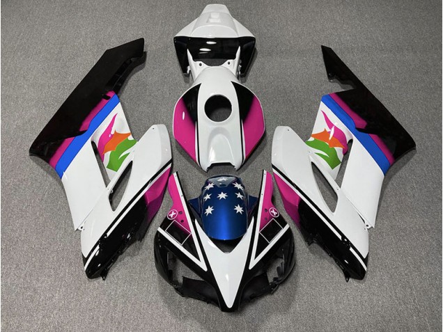 Bandera Rosa & Azul 2004-2005 Honda CBR1000RR Carenados Moto Bandera Rosa & Azul 2004-2005 Honda CBR1000RR Carenados Moto