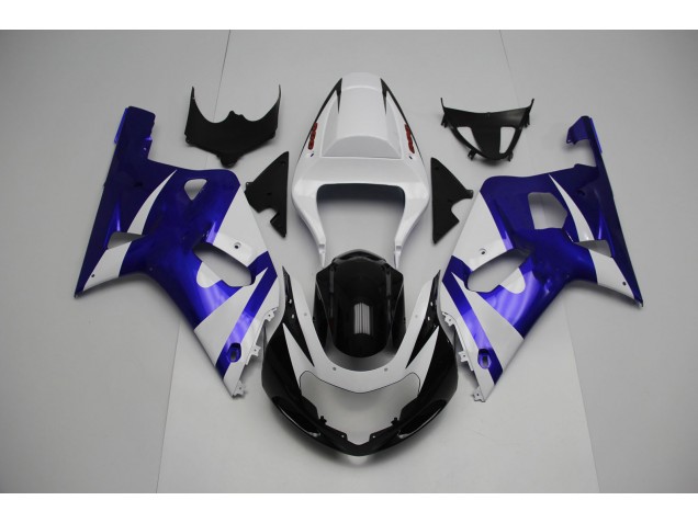 Blanco & Azul 2001-2003 Suzuki GSXR 600-750 Carenados Moto Blanco & Azul 2001-2003 Suzuki GSXR 600-750 Carenados Moto