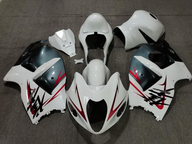 Blanco Azul Claro & Rojo 1997-2007 Suzuki GSXR 1300 Carenados Moto Blanco Azul Claro & Rojo 1997-2007 Suzuki GSXR 1300 Carenados Moto