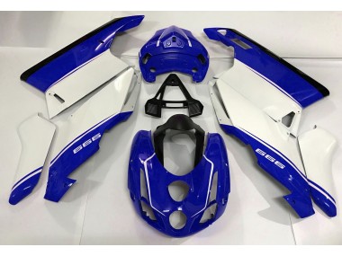 Blanco Azul & Negro 2003-2004 Ducati 749 999 Carenados Moto