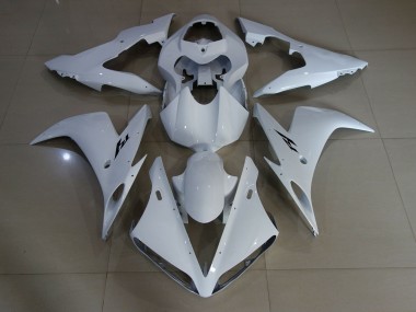 Blanco Brillante 2004-2006 Yamaha R1 Carenados Moto